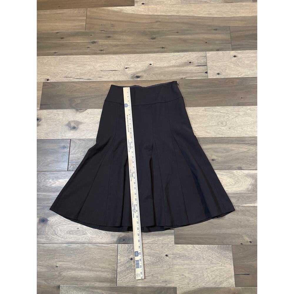 Ann Taylor Flare Skirt Size 4 Brown Wool Blend Lined - Picture 5 of 9